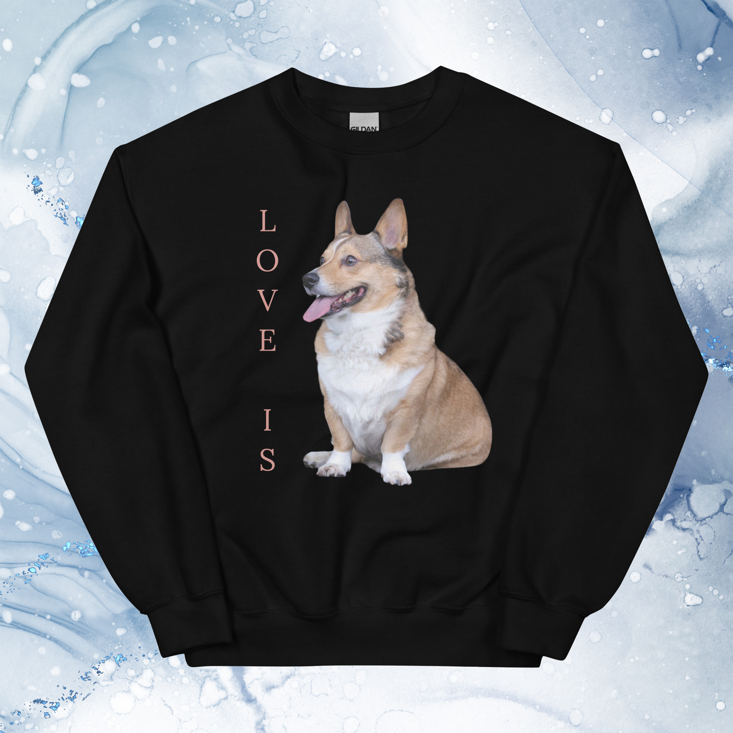 Love Is Sweatshirt for Men Gift For Women and Dog Lover