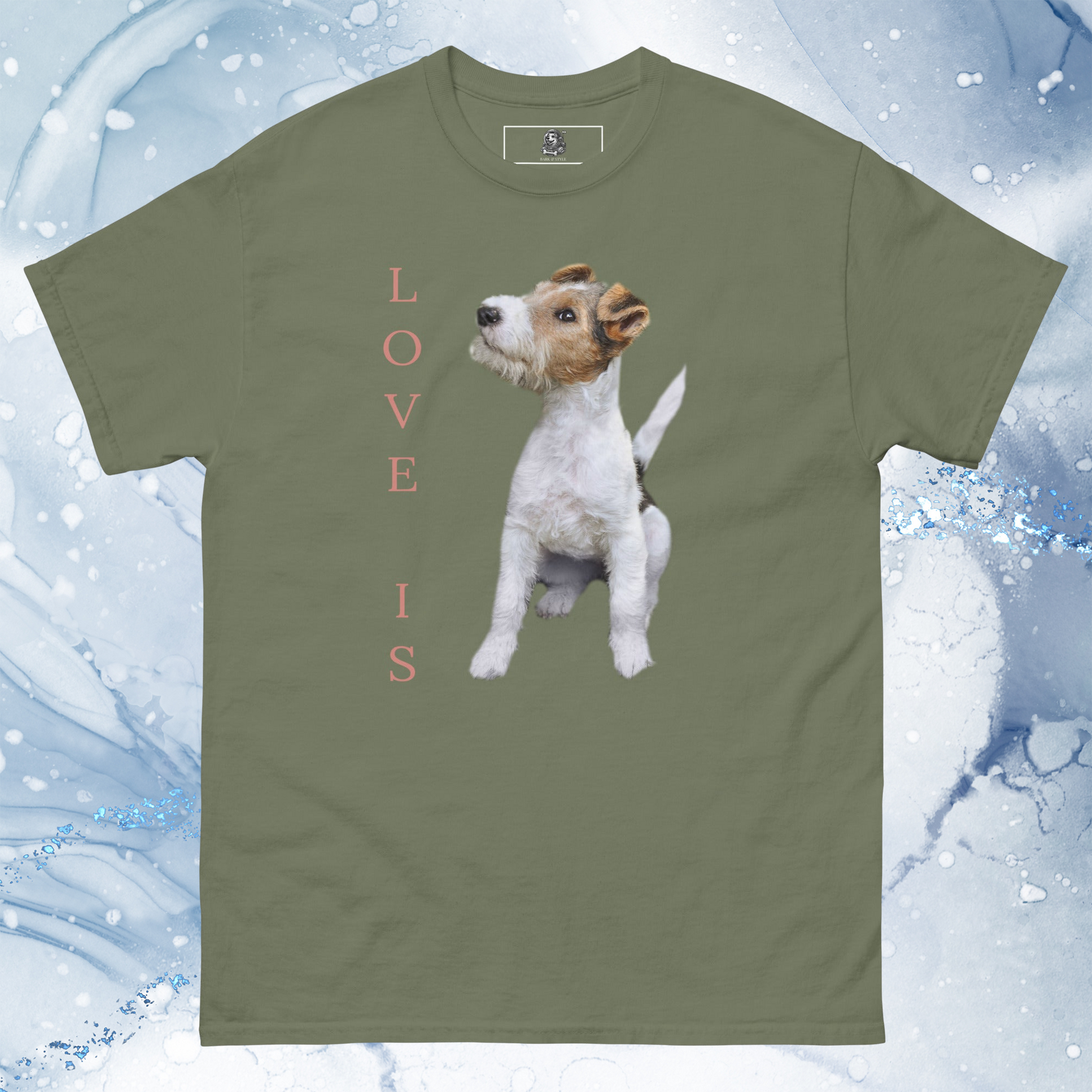 Love Is T-Shirt for Men Gift For Women and Dog Lover