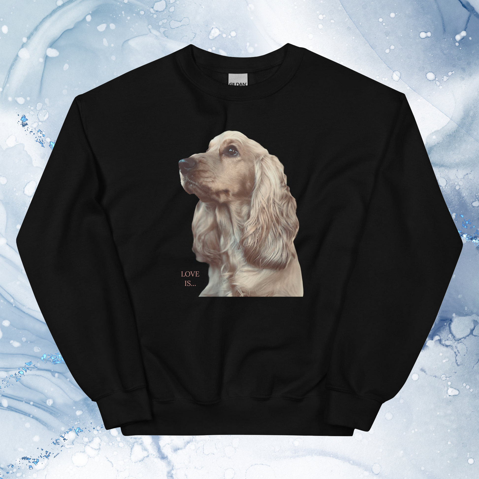 Love Is Sweatshirt for Men Gift For Women and Dog Lover