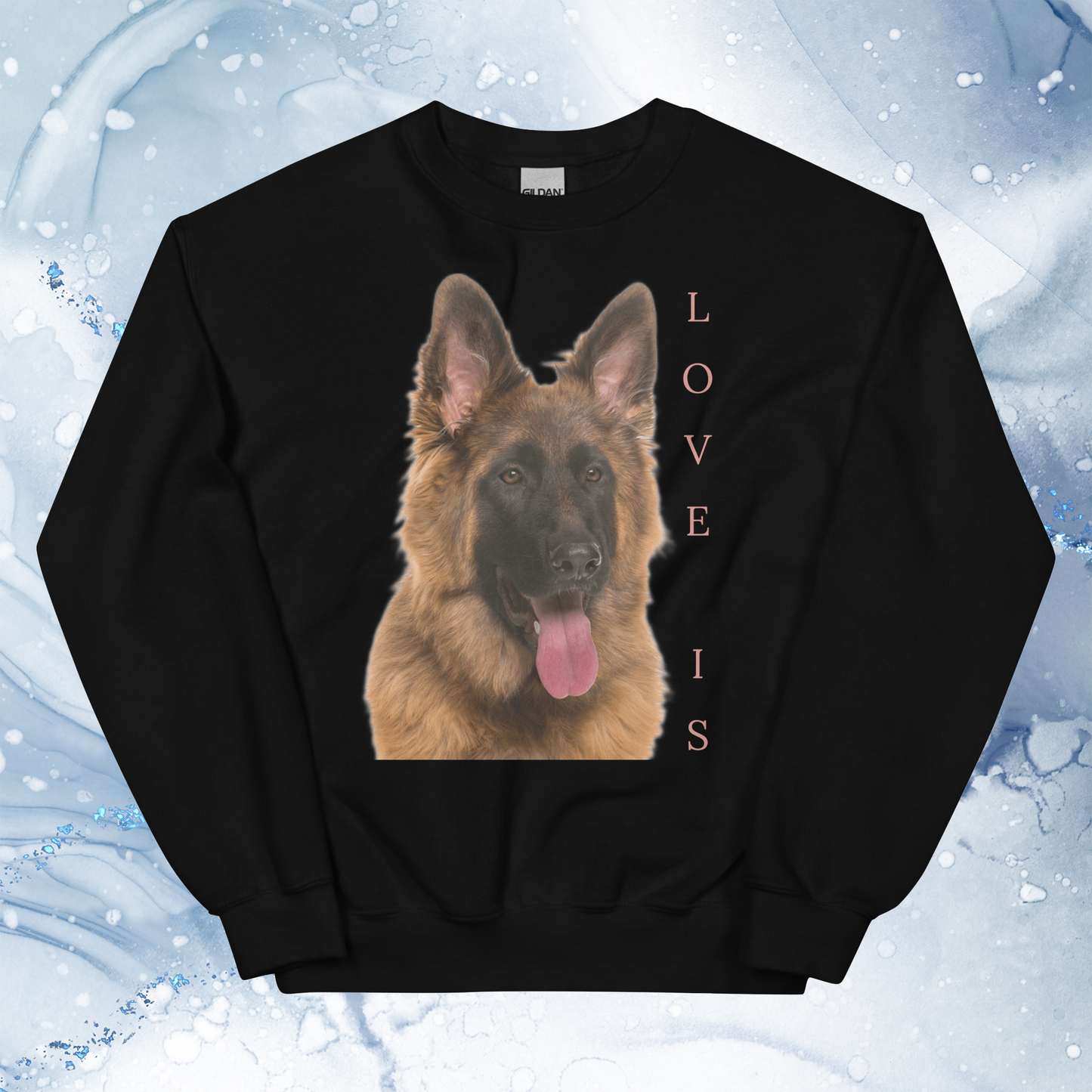 Love Is Sweatshirt for Men Gift For Women and Dog Lover