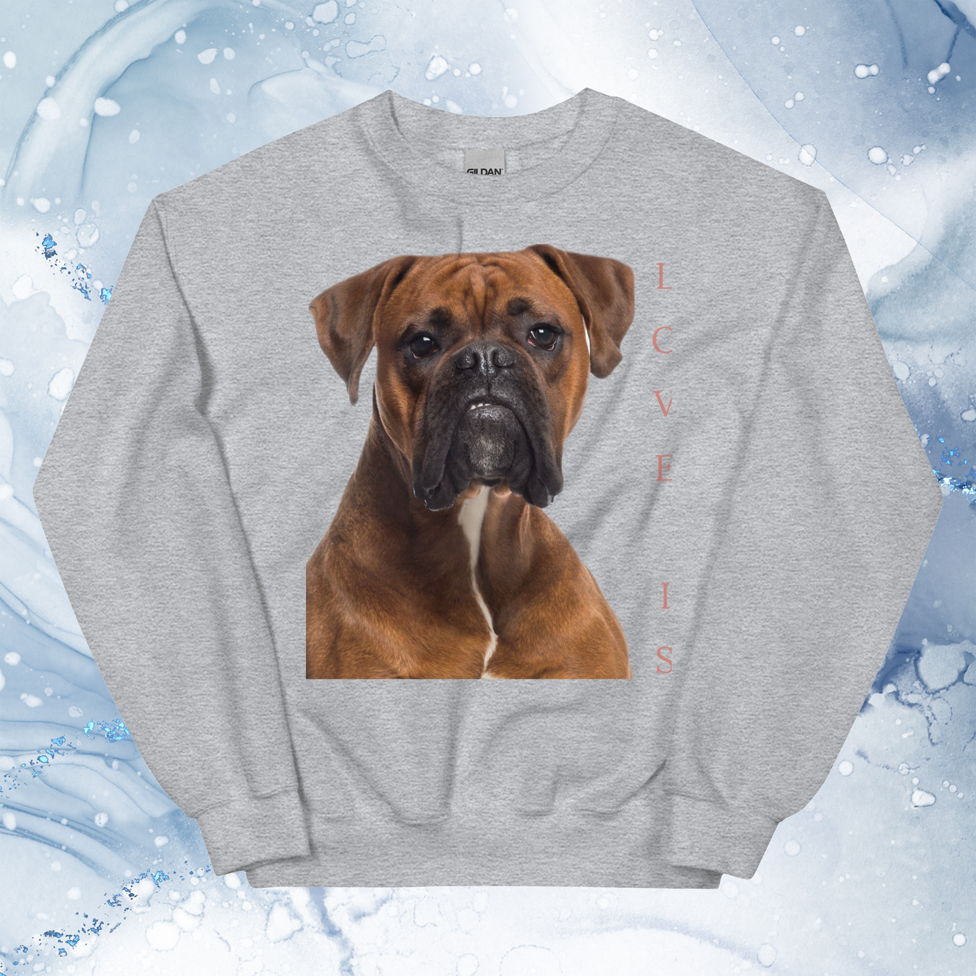 Love Is Sweatshirt for Men Gift For Women and Dog Lover