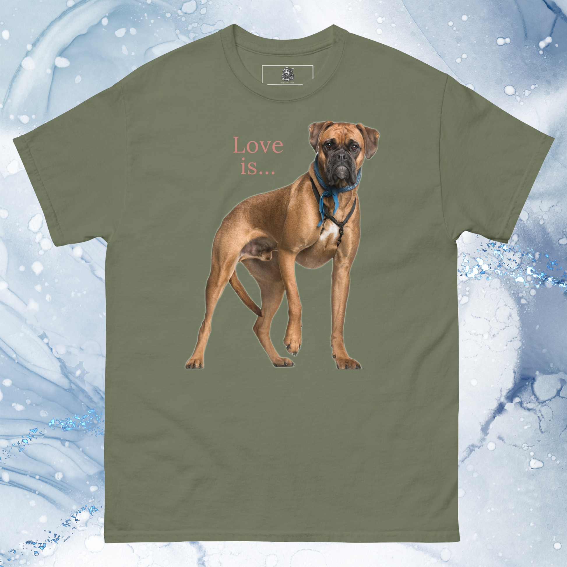 Love Is T-Shirt for Men Gift For Women and Dog Lover