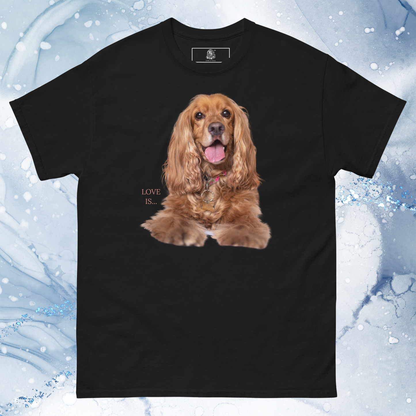 Love Is T-Shirt for Men Gift For Women and Dog Lover