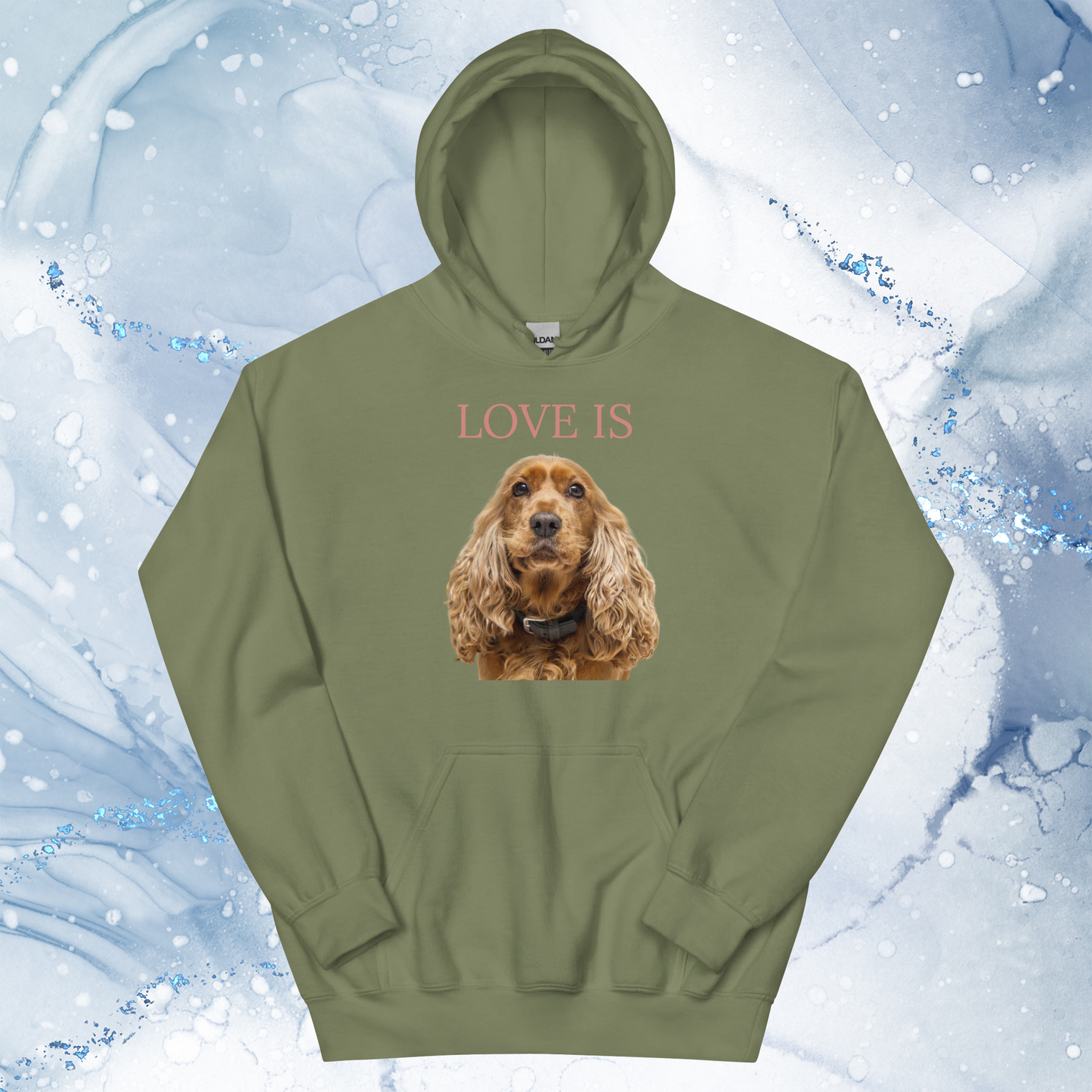 Love Is Hoodie for Men Gift For Women and Dog Lover