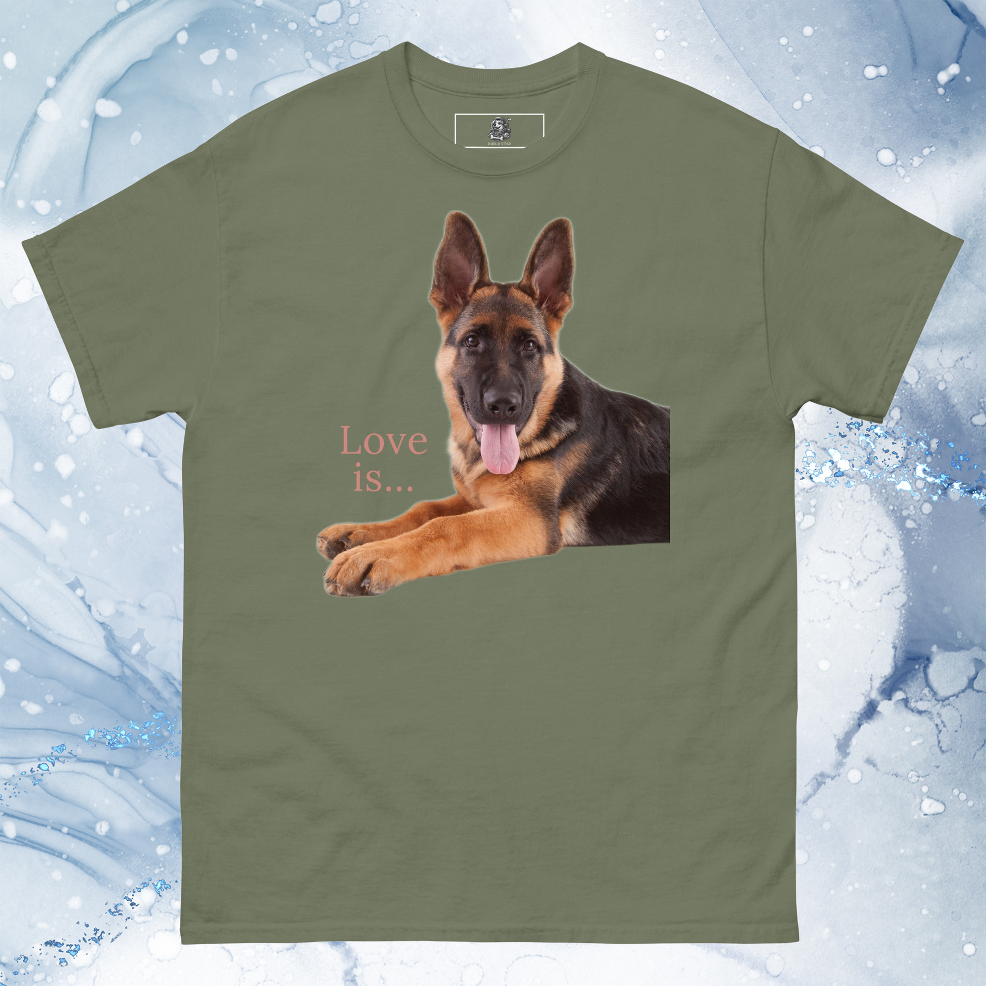 Love Is T-Shirt for Men Gift For Women and Dog Lover