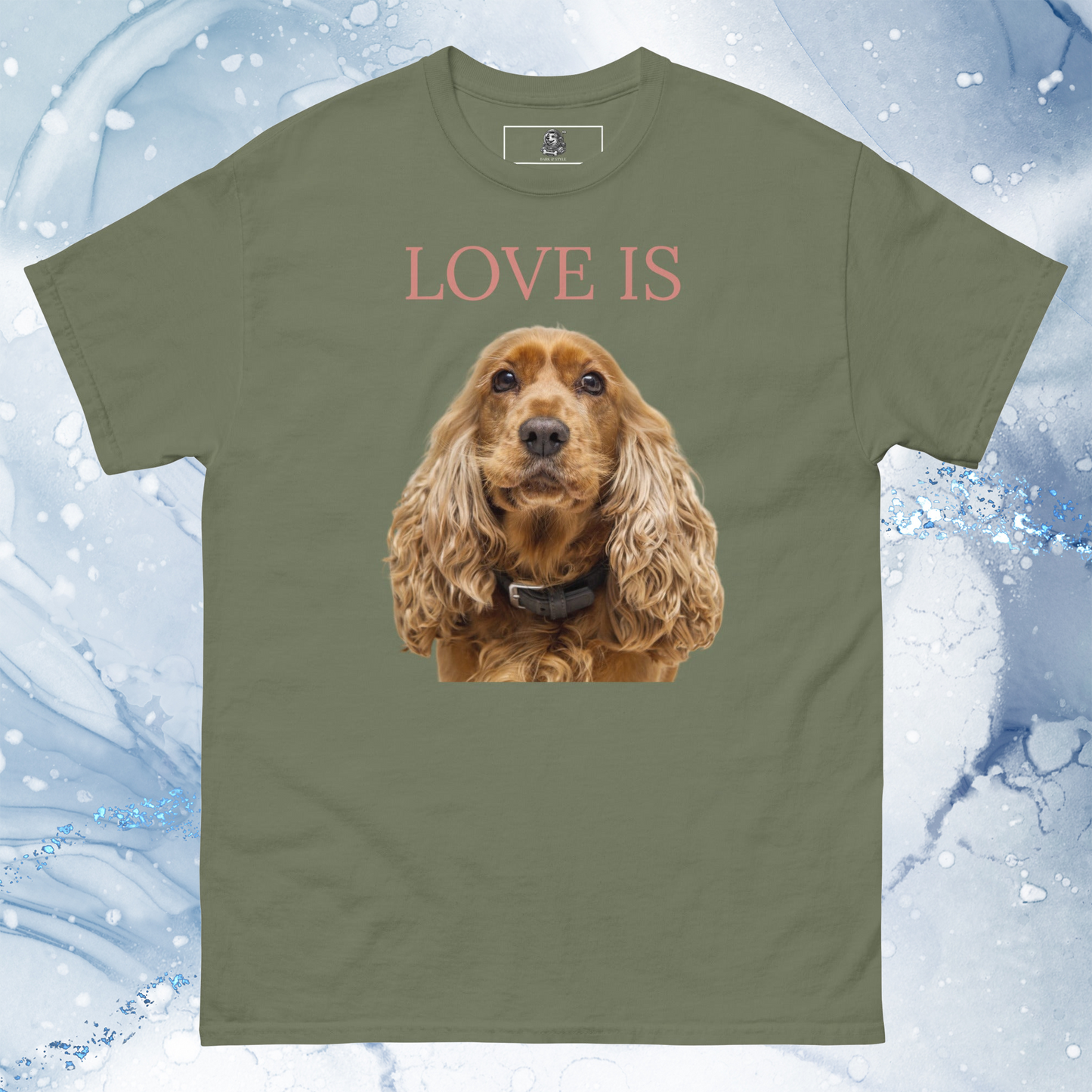 Love Is T-Shirt for Men Gift For Women and Dog Lover