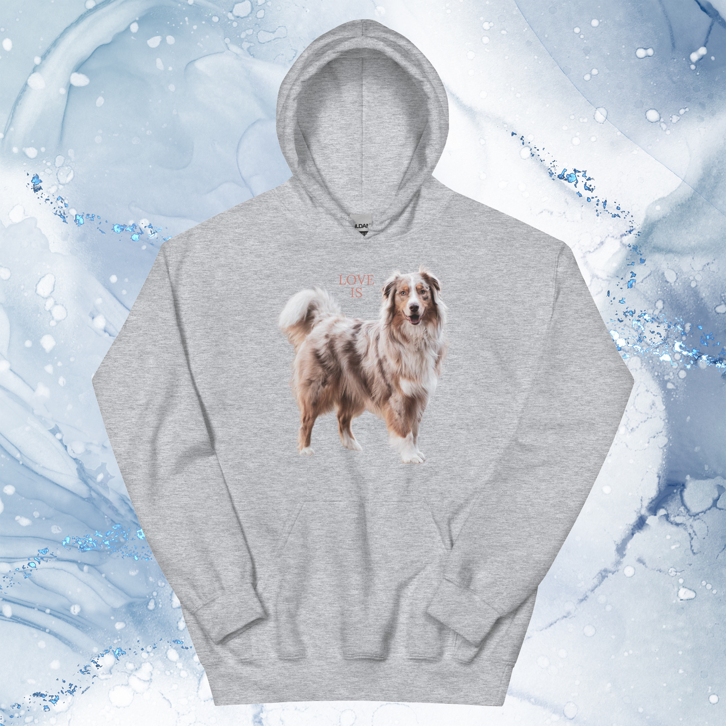 Love Is Hoodie for Men Gift For Women and Dog Lover