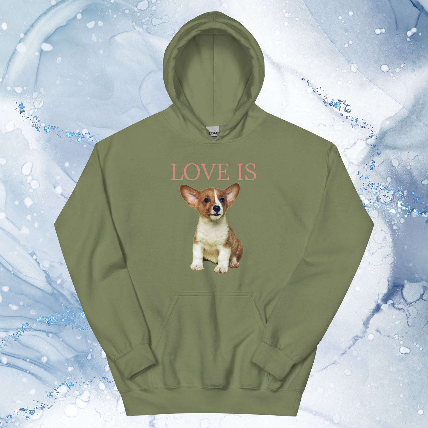 Love Is Hoodie for Men Gift For Women and Dog Lover