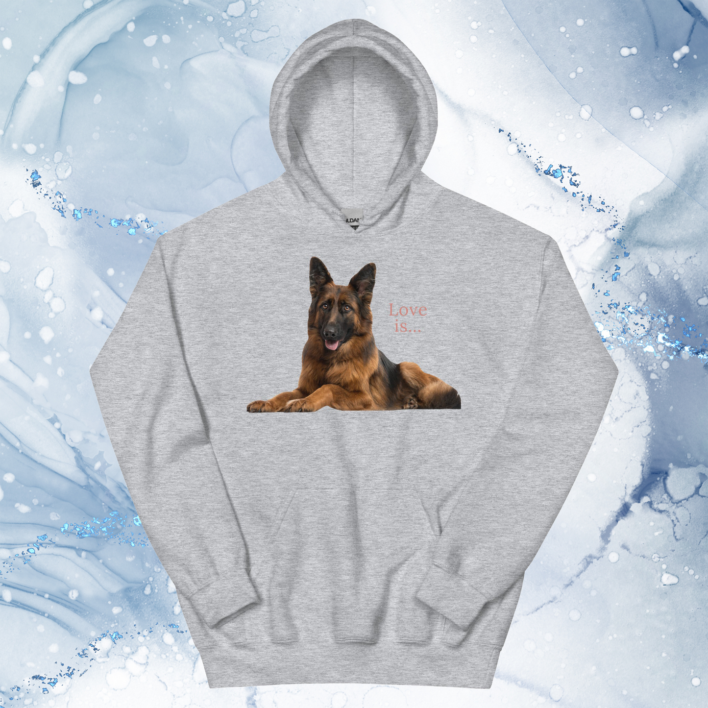 Love Is Hoodie for Men Gift For Women and Dog Lover