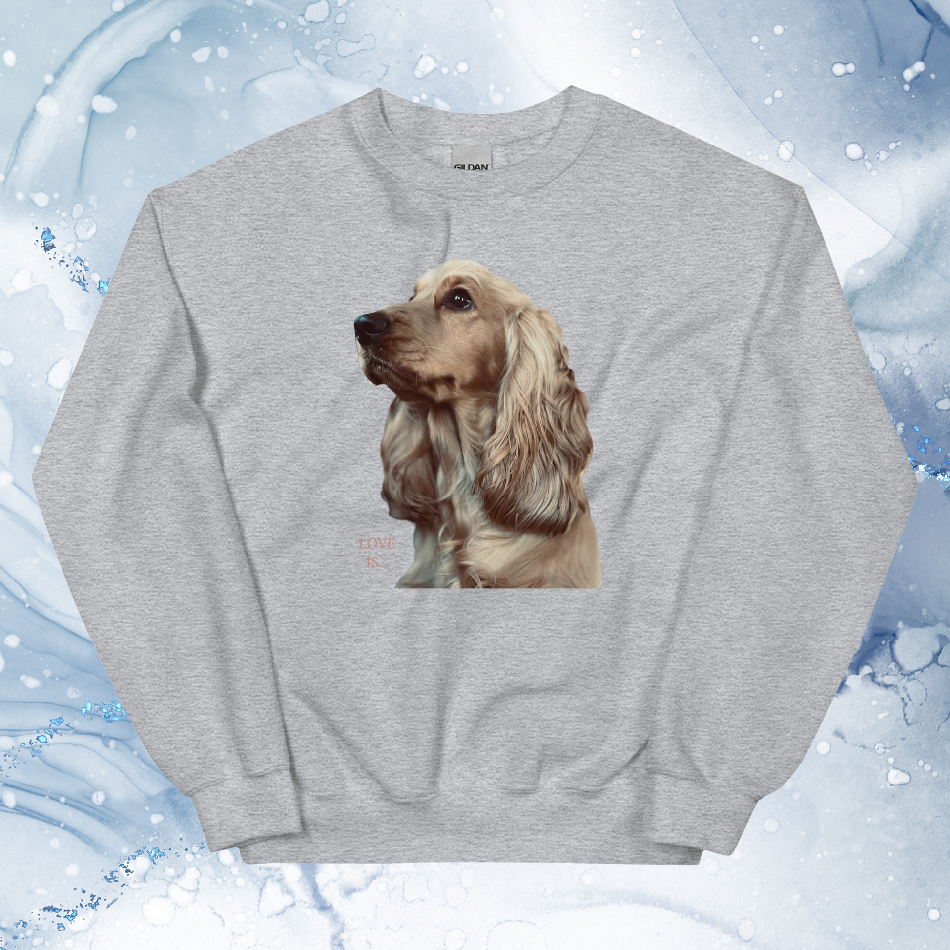 Love Is Sweatshirt for Men Gift For Women and Dog Lover