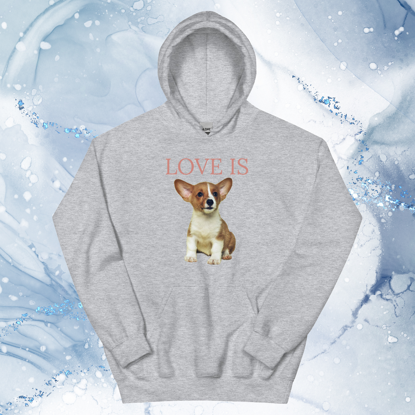 Love Is Hoodie for Men Gift For Women and Dog Lover