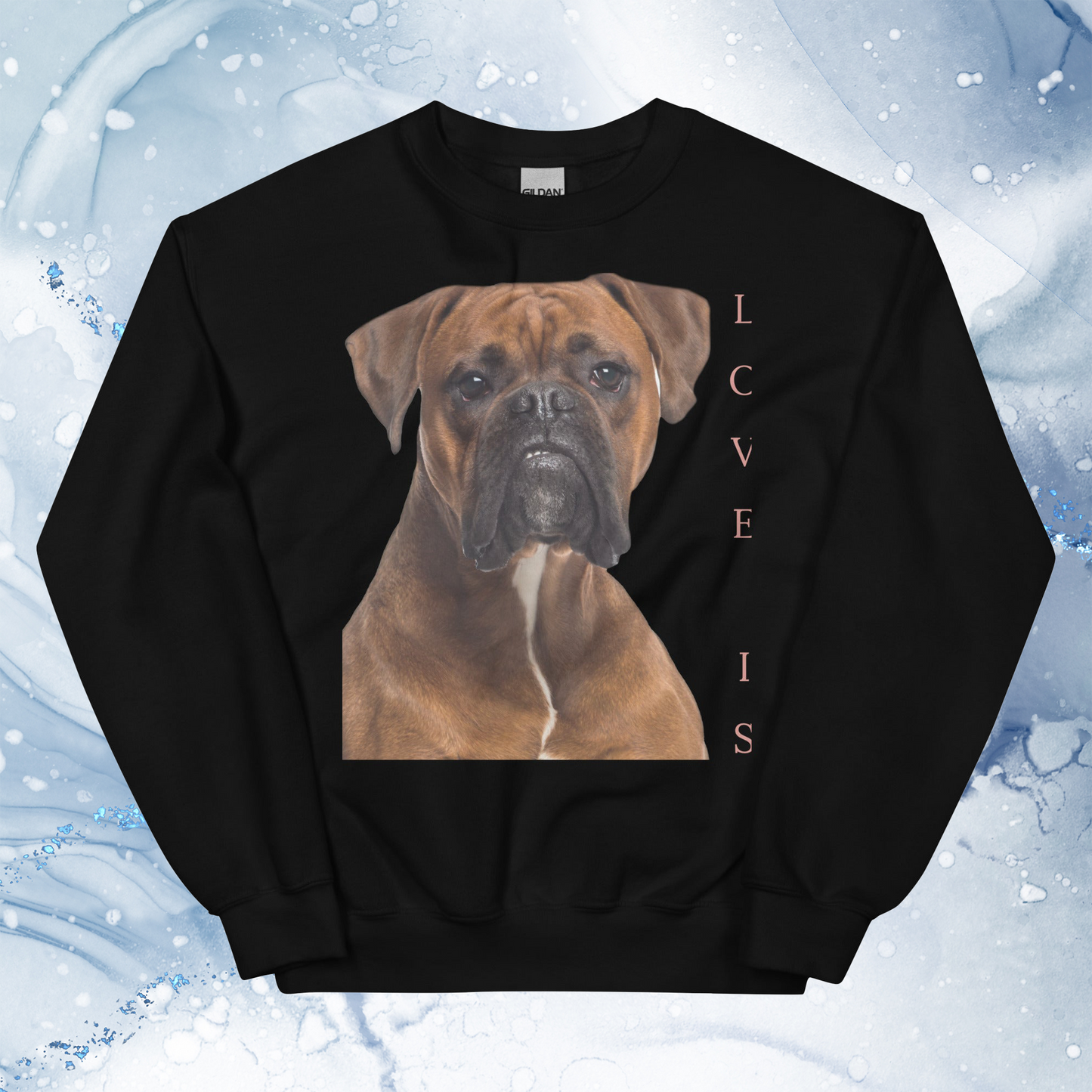 Love Is Sweatshirt for Men Gift For Women and Dog Lover