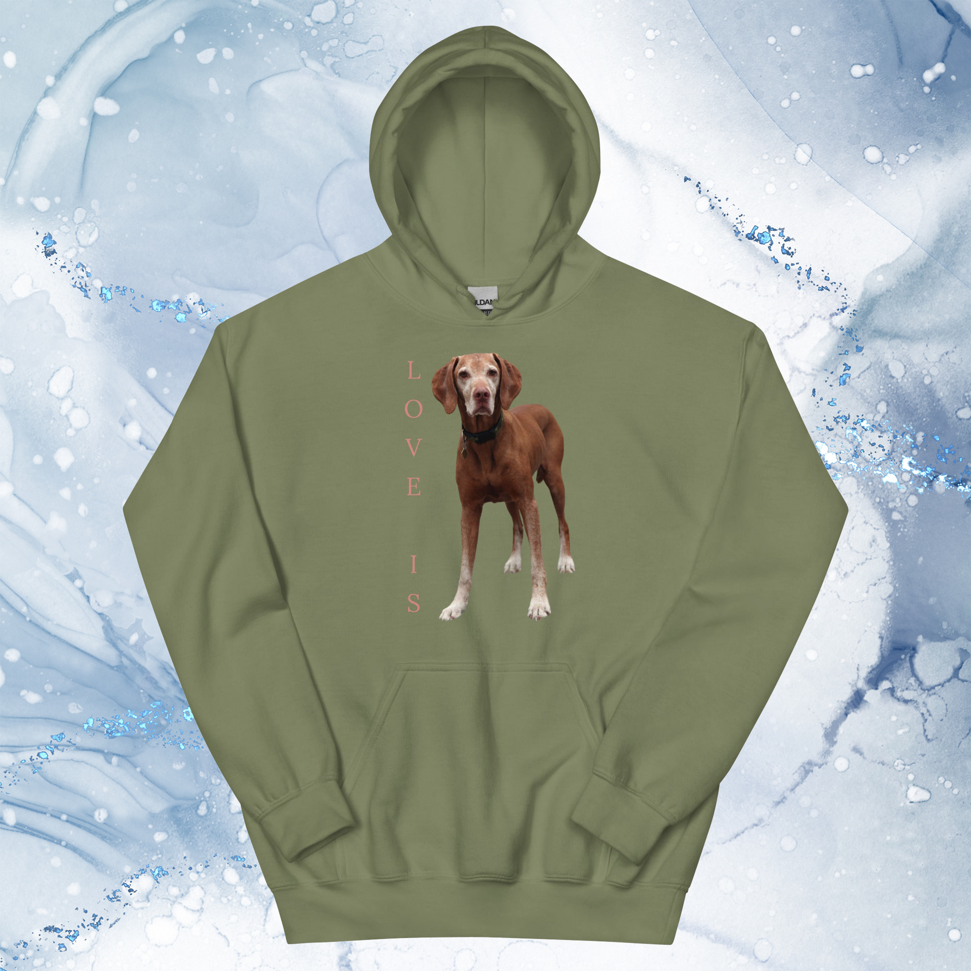 Love Is Hoodie for Men Gift For Women and Dog Lover