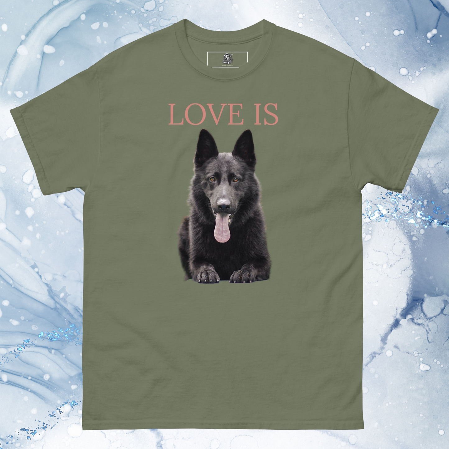 Love Is T-Shirt for Men Gift For Women and Dog Lover