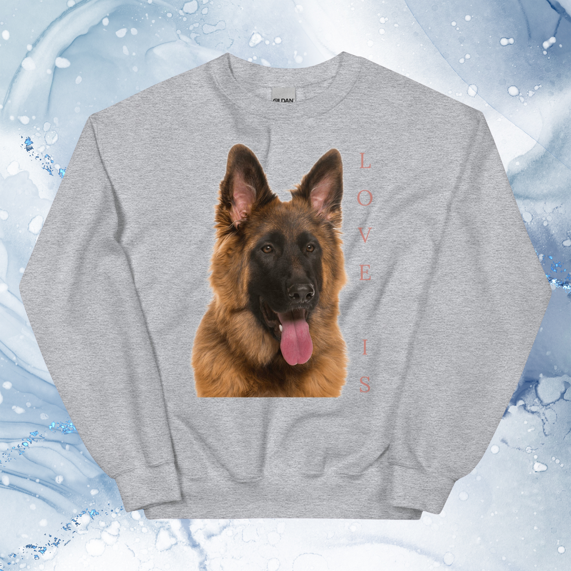 Love Is Sweatshirt for Men Gift For Women and Dog Lover