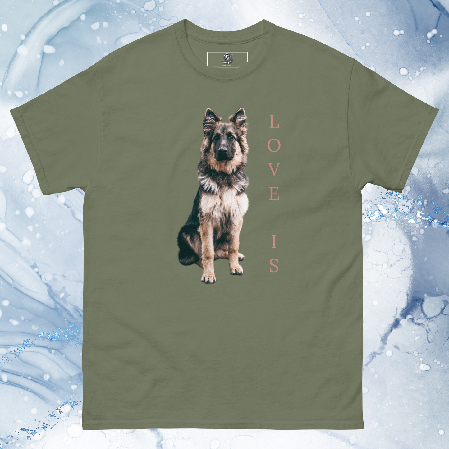 Love Is T-Shirt for Men Gift For Women and Dog Lover