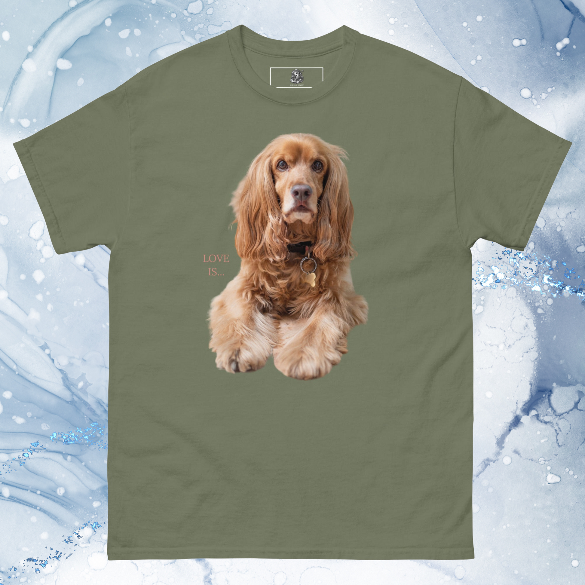 Love Is T-Shirt for Men Gift For Women and Dog Lover