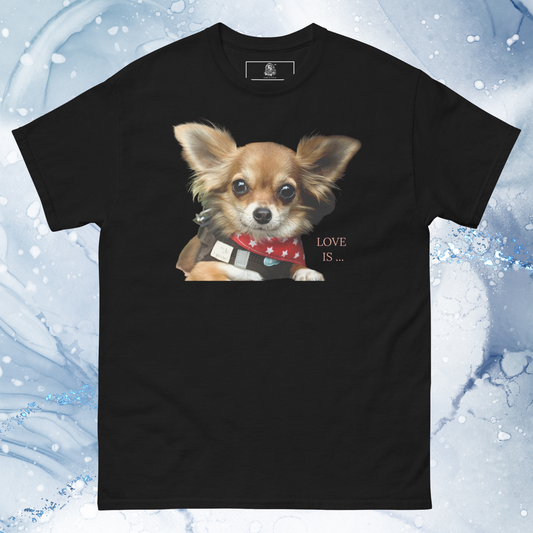 Love Is T-Shirt for Men Gift For Women and Dog Lover