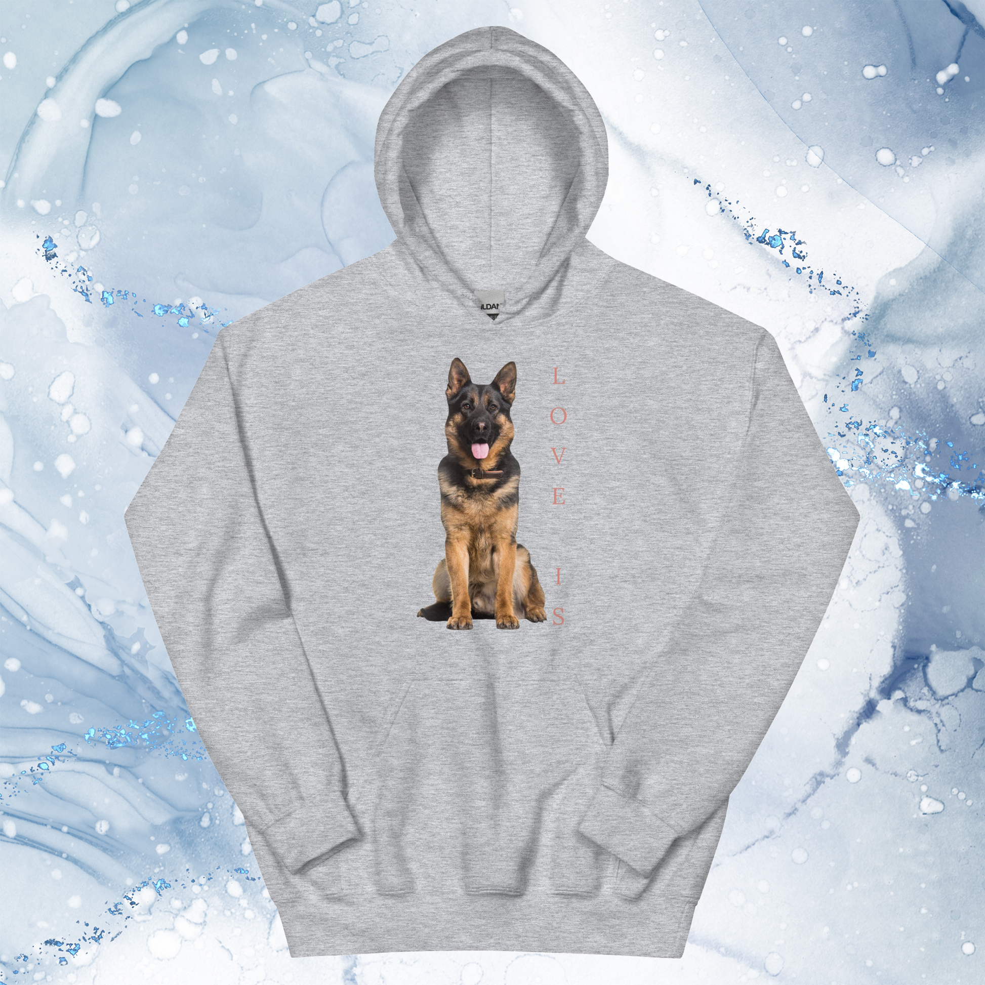 Love Is Hoodie for Men Gift For Women and Dog Lover