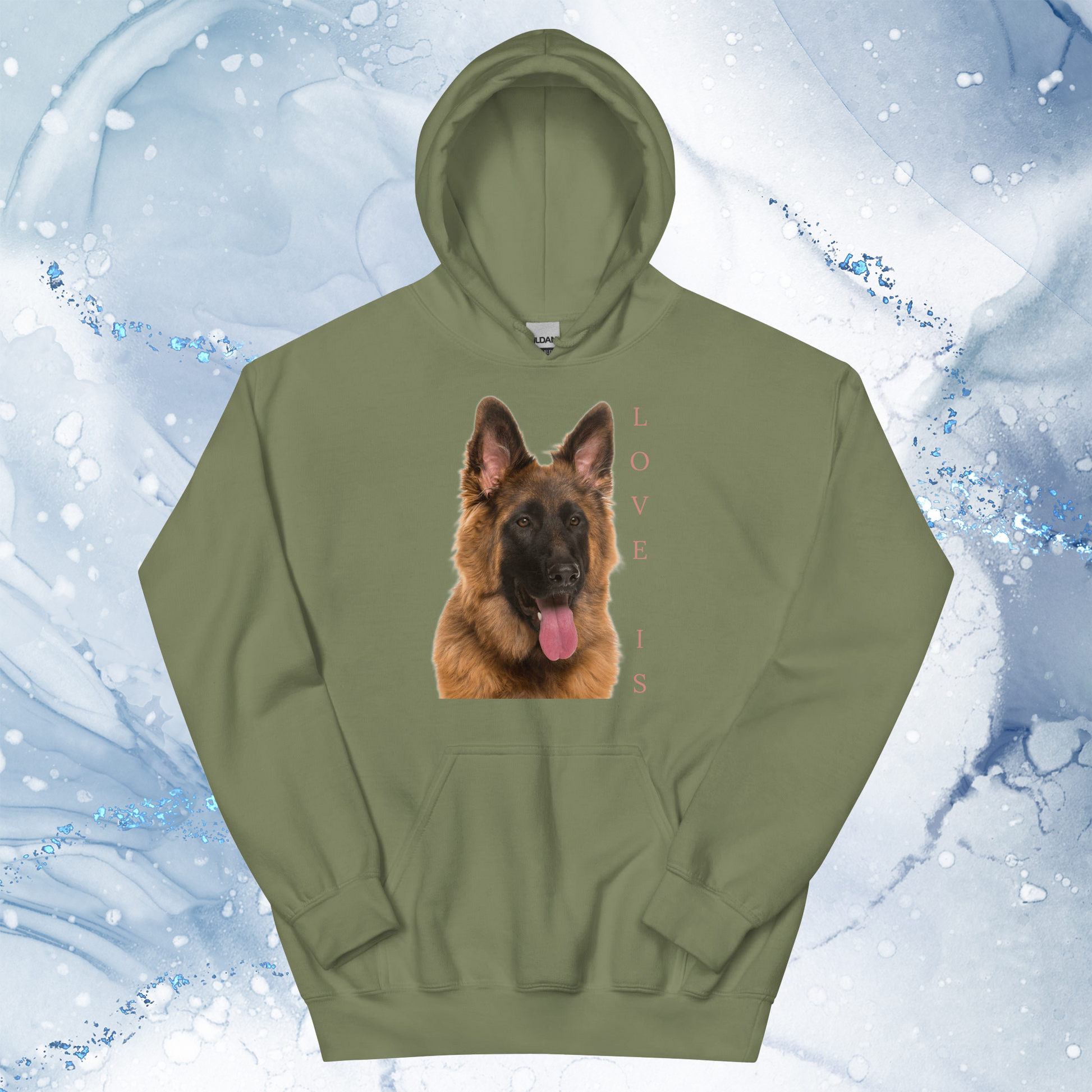 Love Is Hoodie for Men Gift For Women and Dog Lover