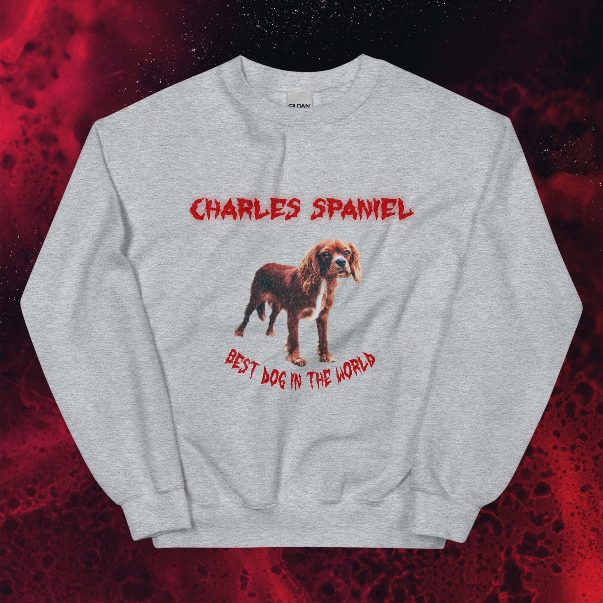 Red Hell Sweatshirt for Men Gift For Women and Dog Lover