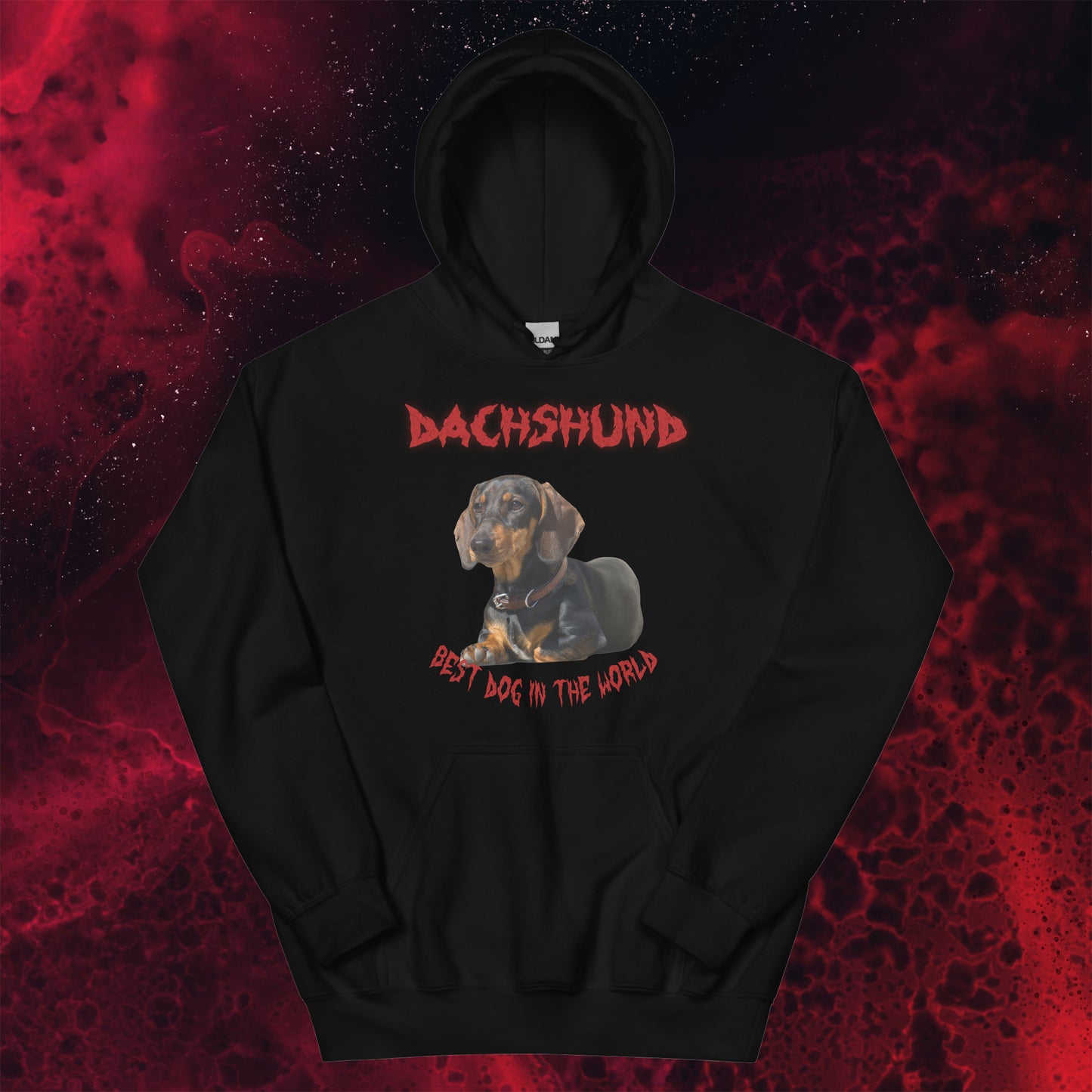 Red Hell Dachshund Hoodie