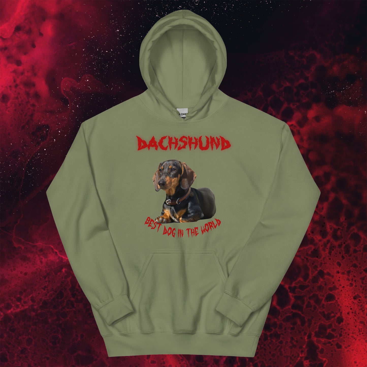 Red Hell Dachshund Hoodie