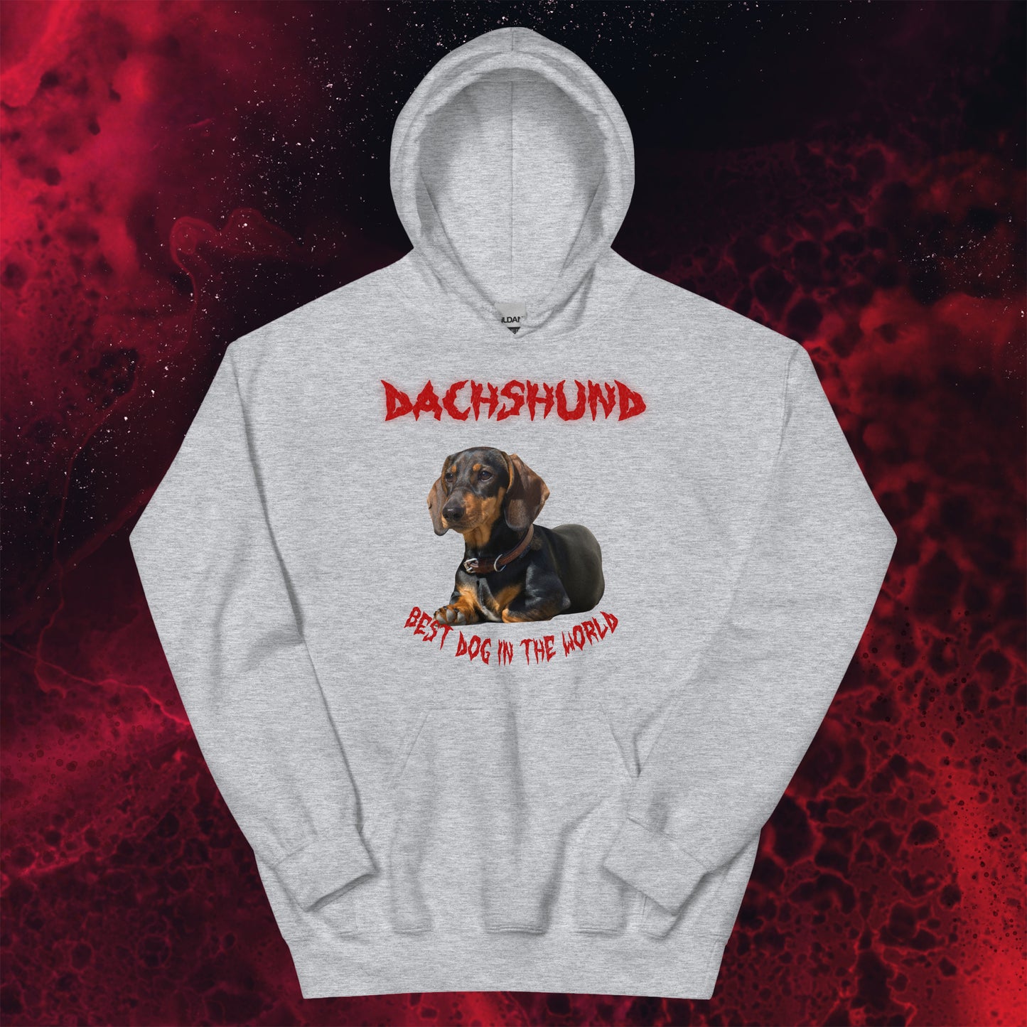 Red Hell Dachshund Hoodie